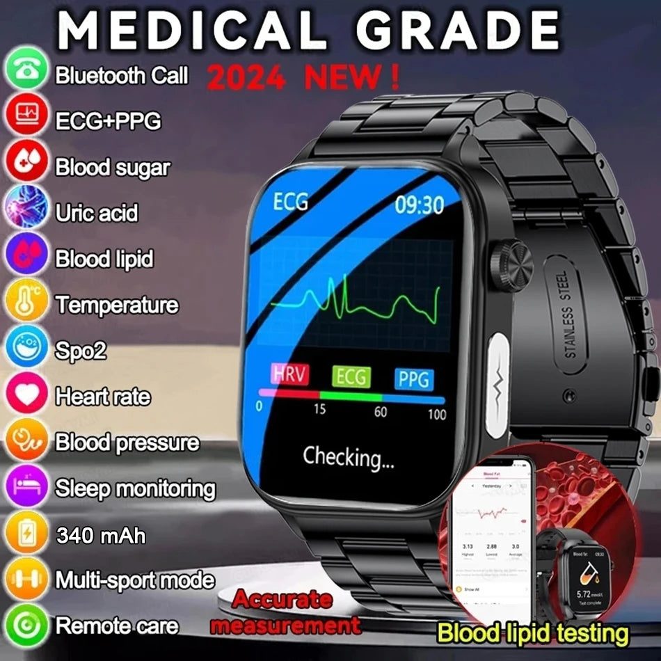 Smartwatch with ECG, Blood Metrics