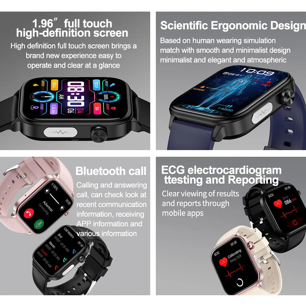 Smartwatch with ECG, Blood Metrics