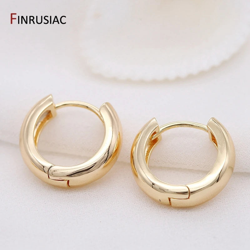 Gold Circle Earrings