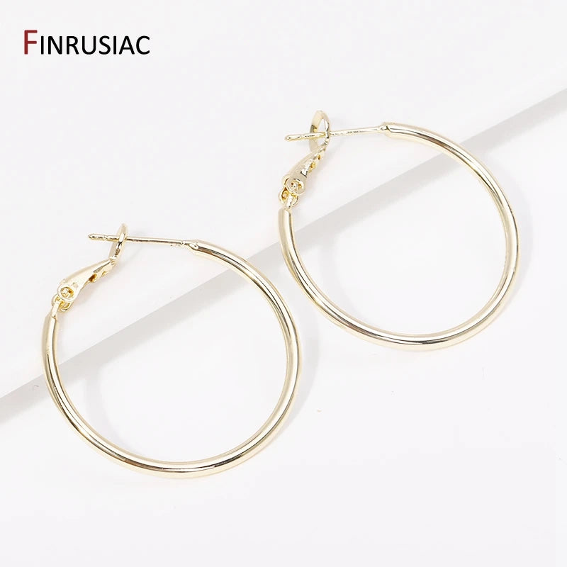 Gold Circle Earrings