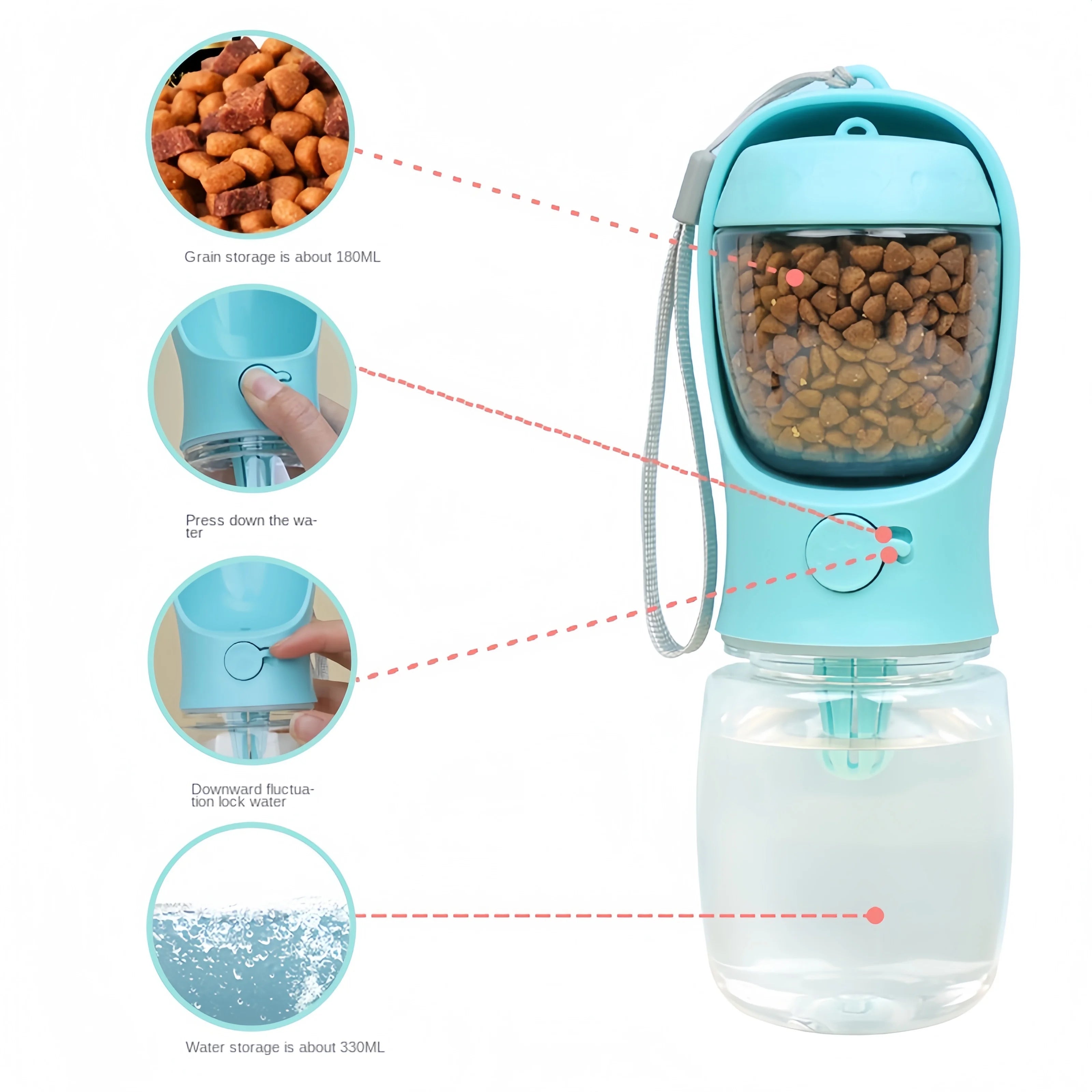 Portable Dog Cat Water Bottle